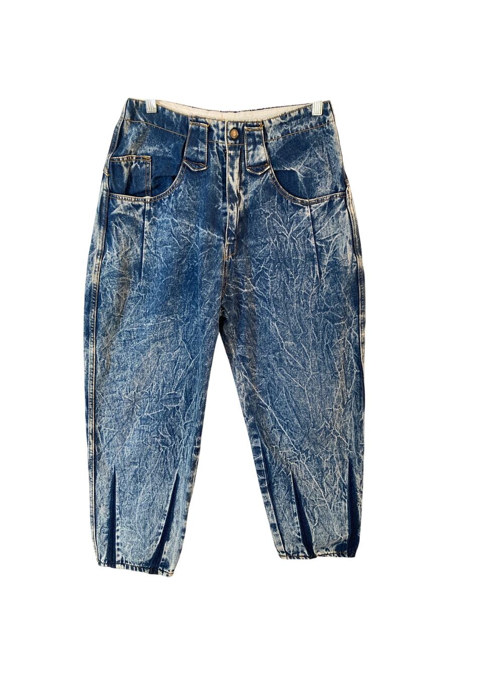 VTG Australis Bison Power Grace Acid Wash Jeans 27 High Waist Tapered Mom Fit